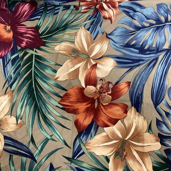 Hilo Hattie Women’s Midi Dress Floral Tropical Hawaiian Vacation Short Sleeve M - Picture 10 of 14